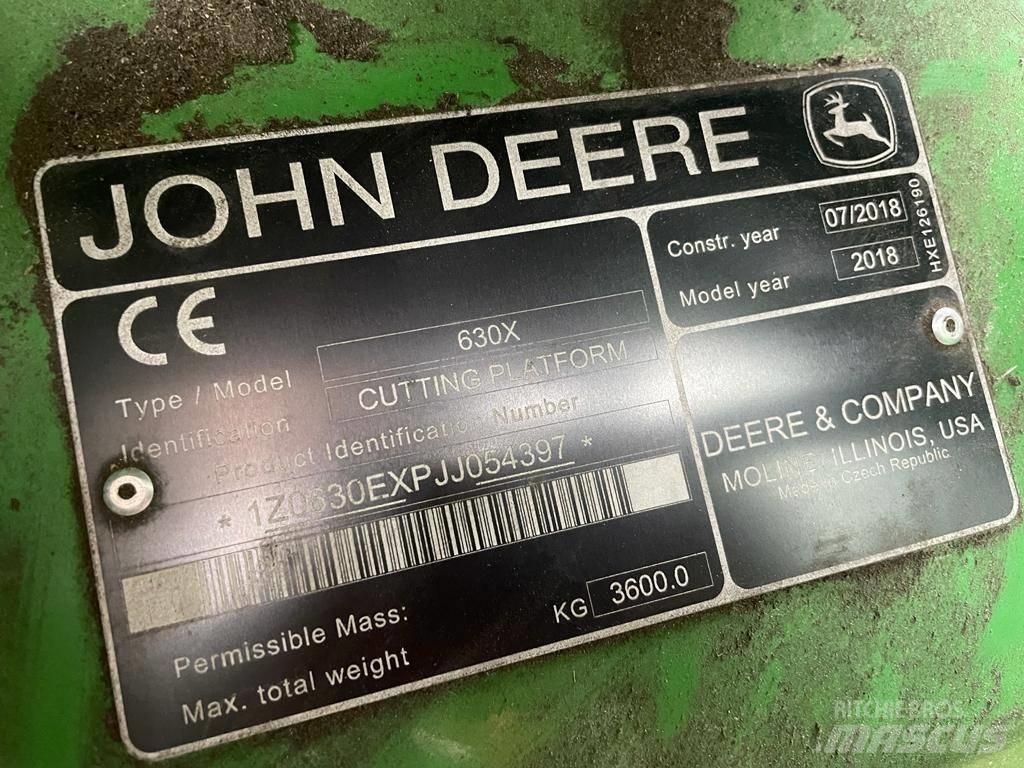 John Deere 630x Компоненты для зерноуборочных комбайнов