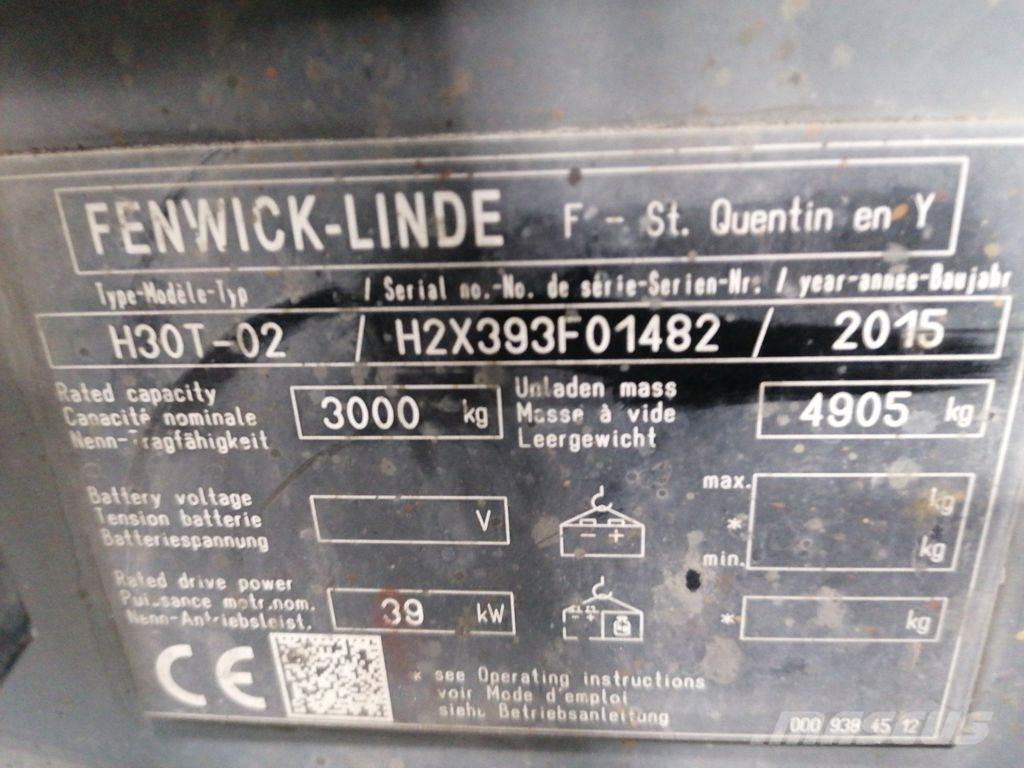 Linde H30T-02 Газовые погрузчики