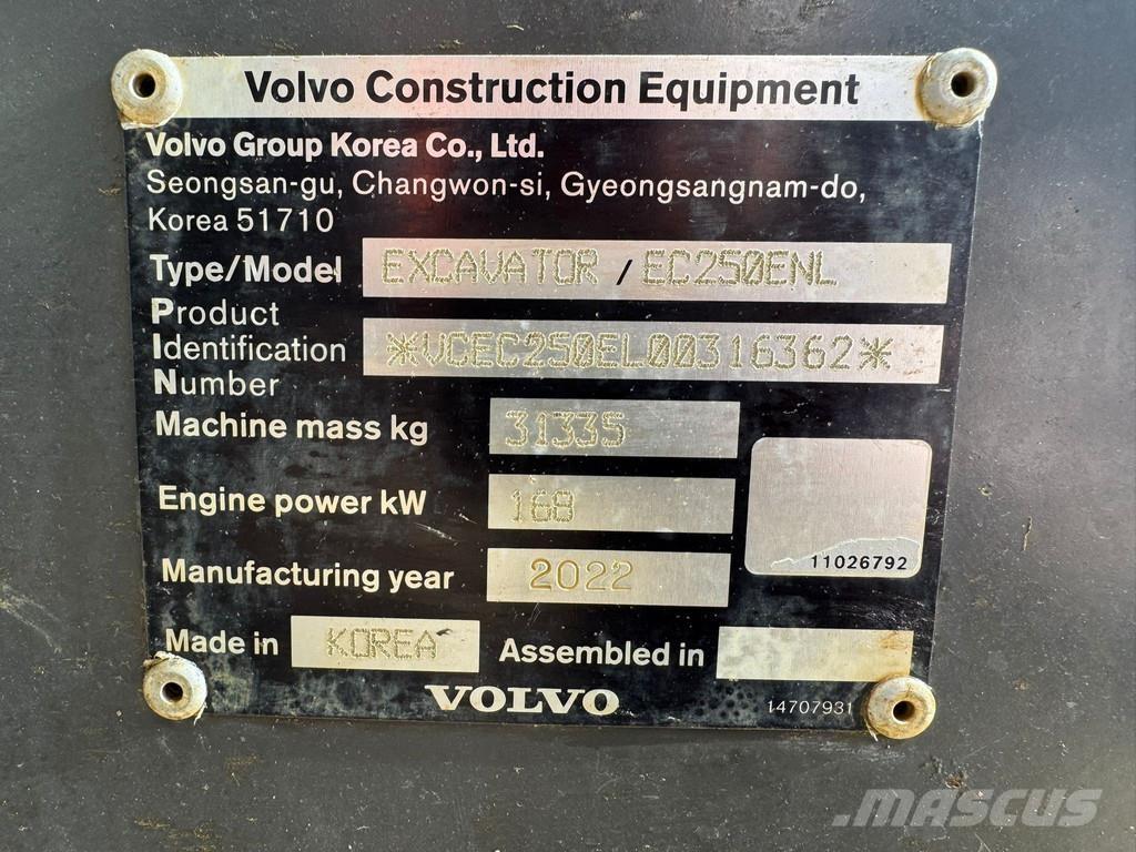 Volvo EC250ENL Гусеничные экскаваторы