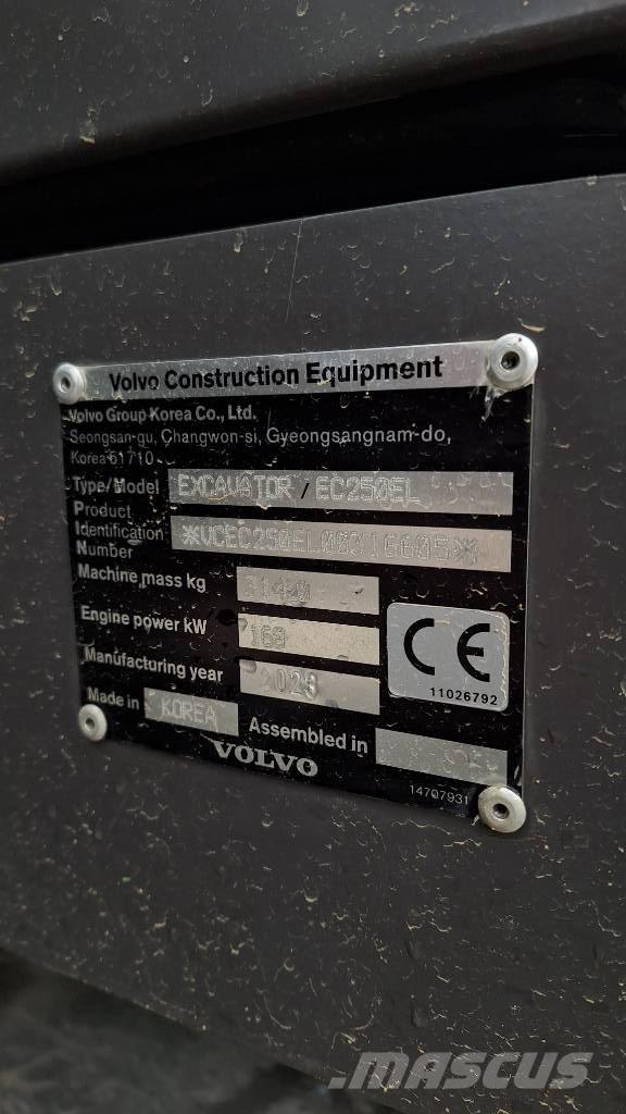 Volvo EC 250 EL Гусеничные экскаваторы