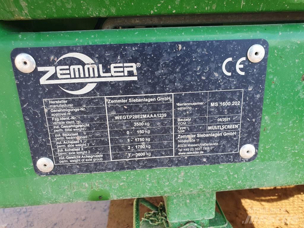 Zemmler MS 1600 Мобильные грохоты