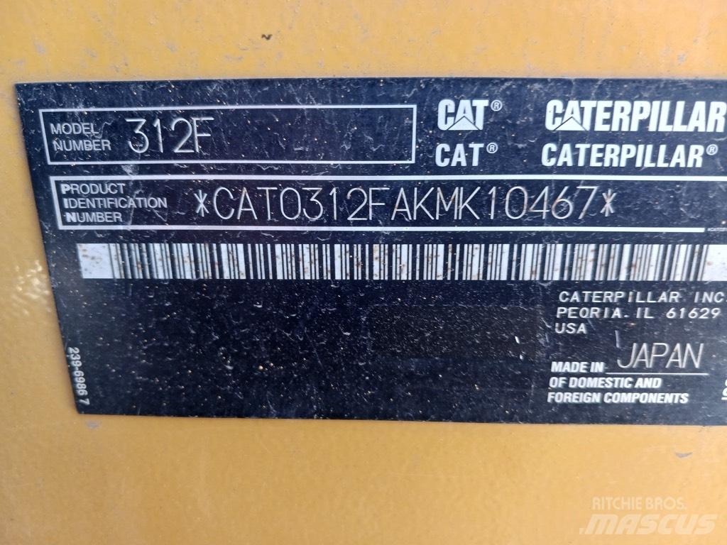 CAT 312 F Гусеничные экскаваторы