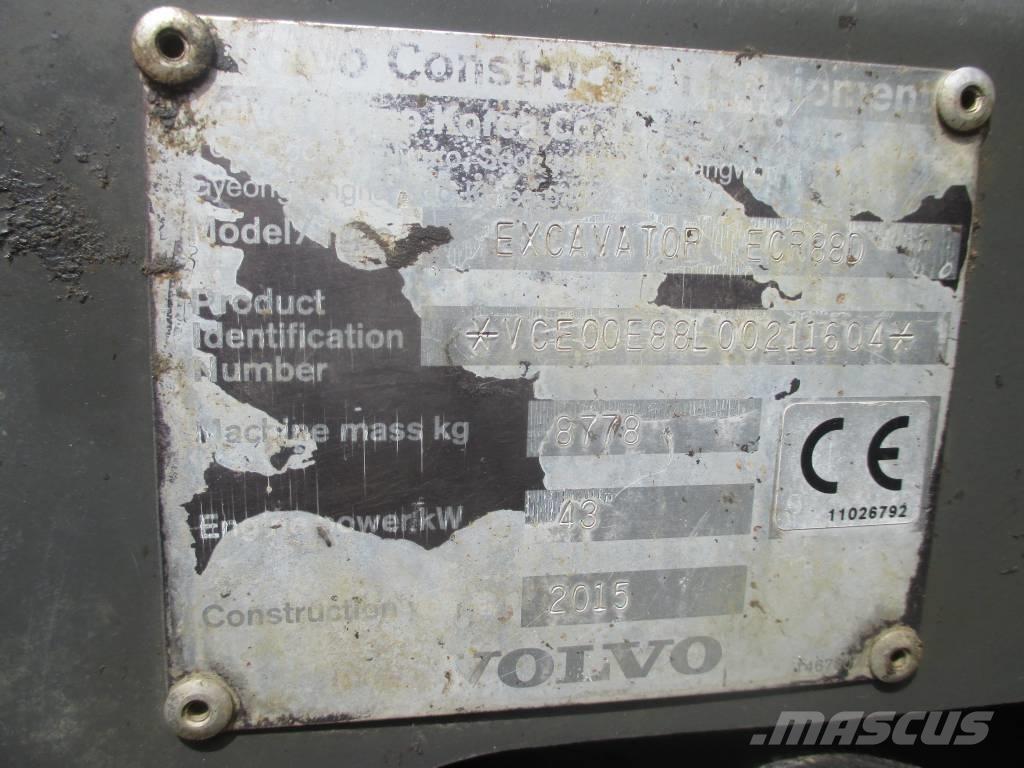 Volvo ECR 88 D Малые экскаваторы 7т-12т