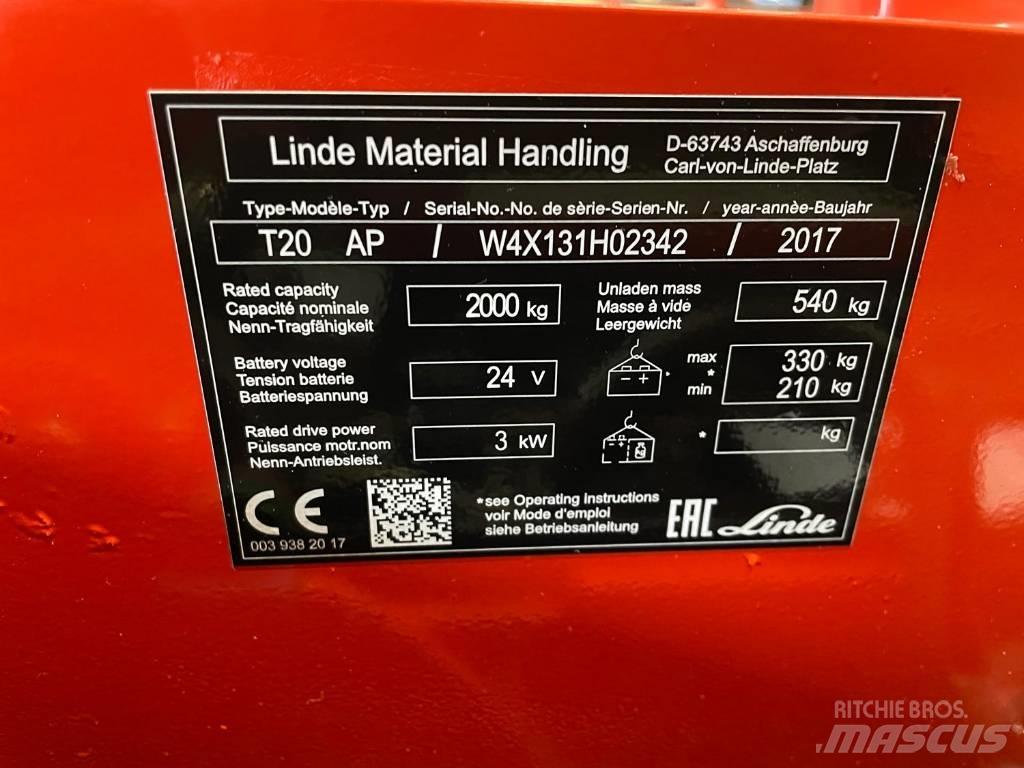 Linde T 20 Ручные электрические тележки