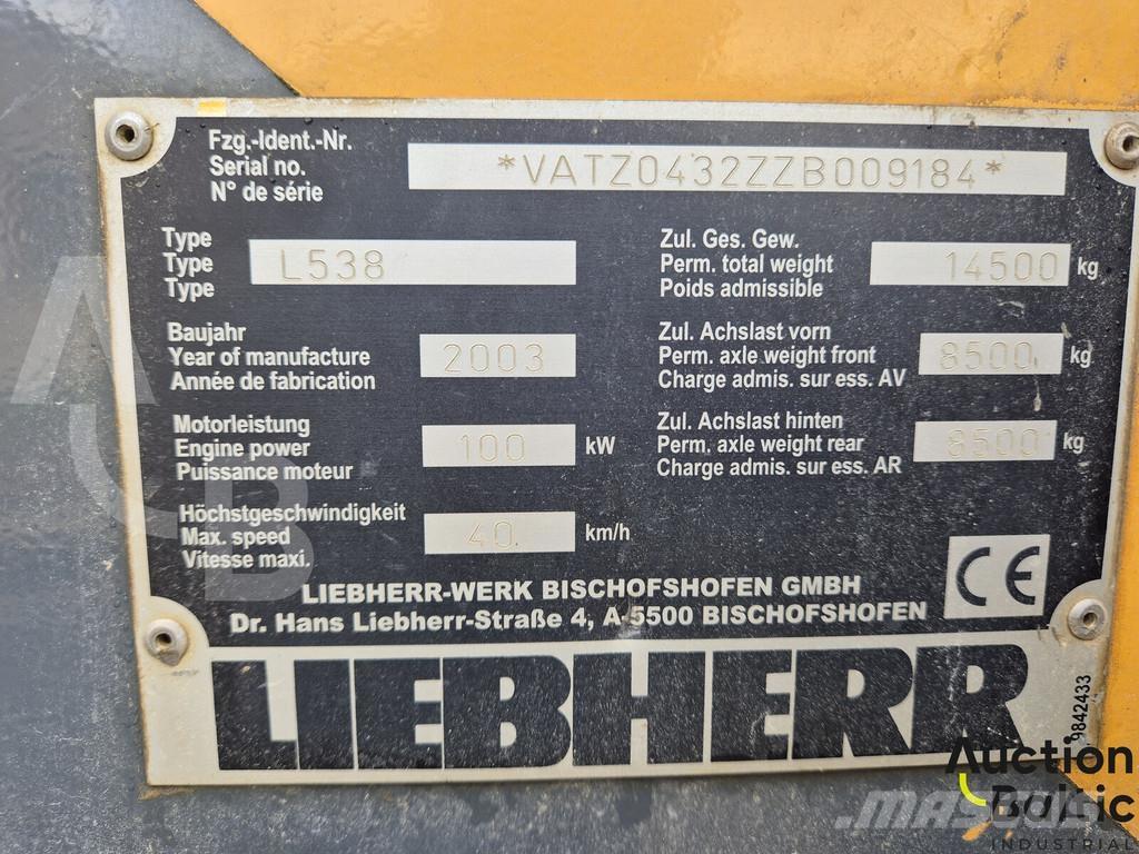 Liebherr L 538 Фронтальные погрузчики