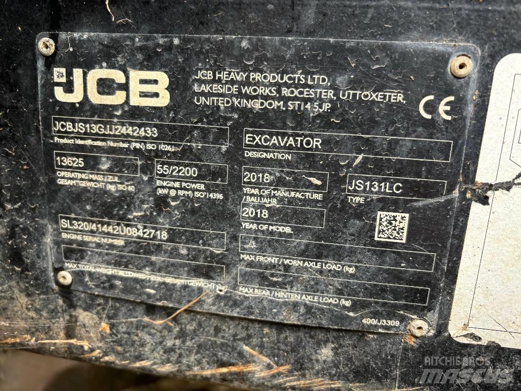 JCB JS 131 LC Гусеничные экскаваторы