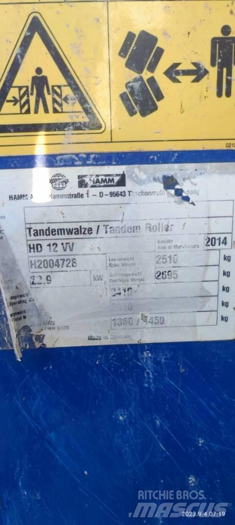 Hamm HD 12 VV Катки тротуарные