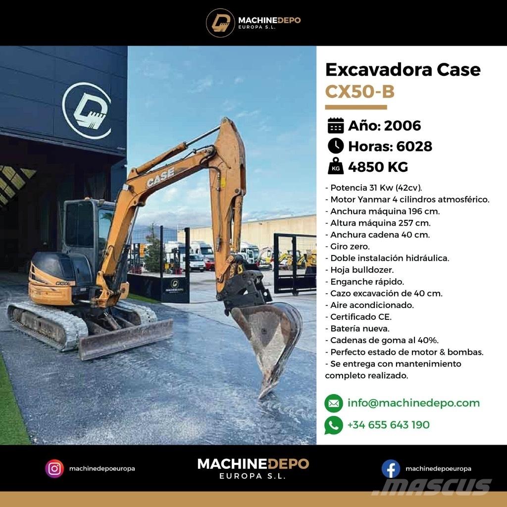 CASE CX 50 B Мини-экскаваторы