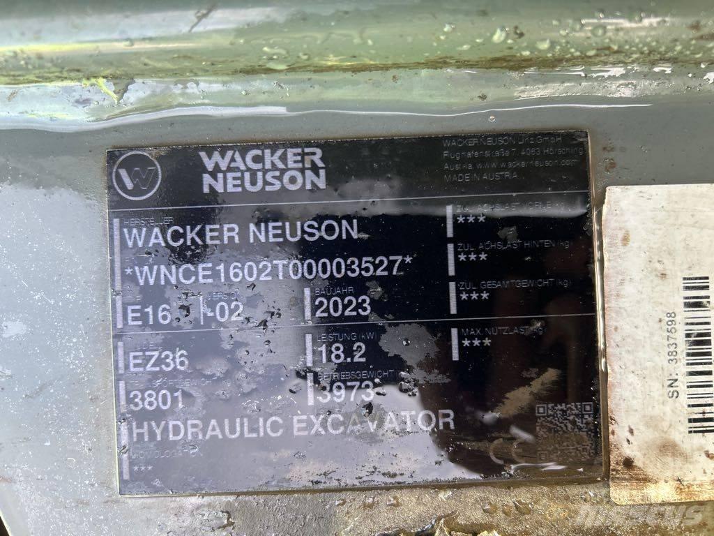 Wacker Neuson EZ36 Гусеничные экскаваторы