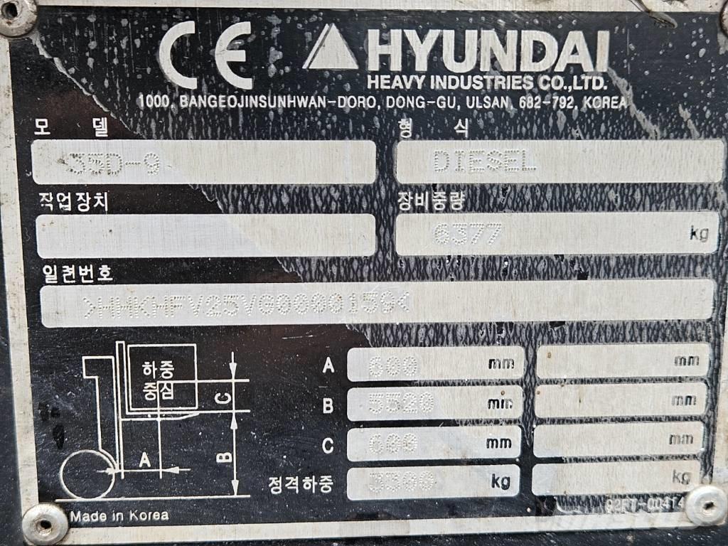 Hyundai 35d-9 Дизельные погрузчики