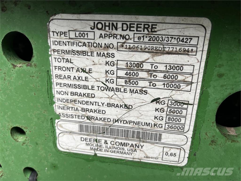 John Deere 6190R Трактора