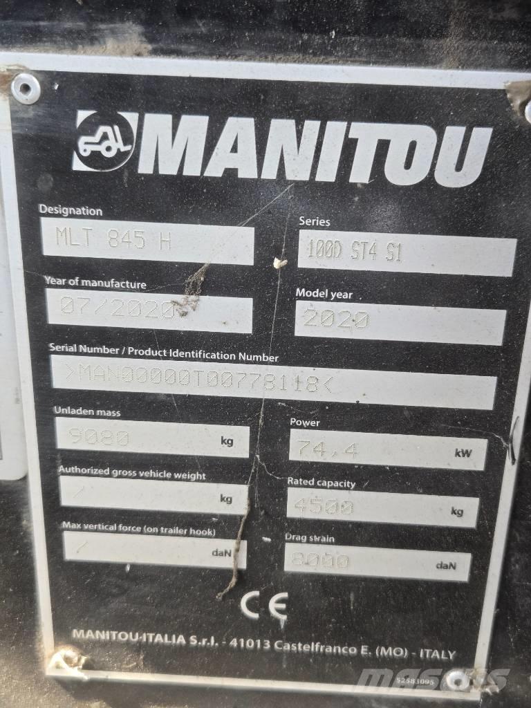 Manitou MLT 845 Телескопические погрузчики