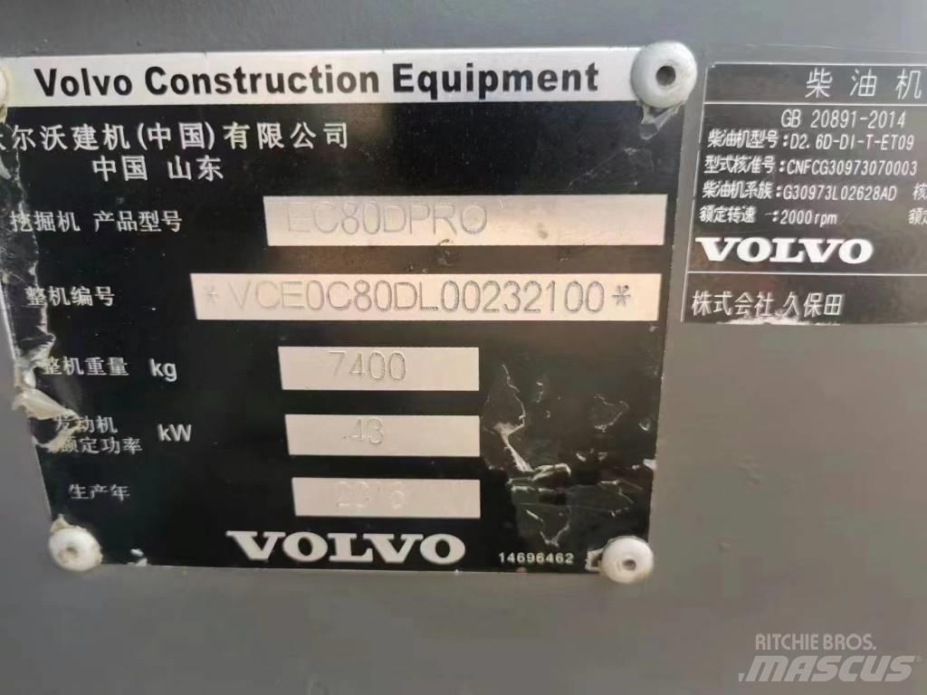 Volvo EC 80D PRO Гусеничные экскаваторы