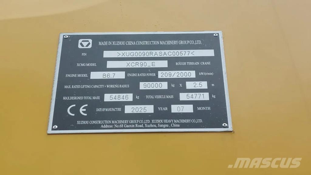 XCMG XCR90_E Автокраны вездеходы