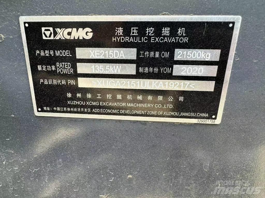 XCMG XE 215 DA Гусеничные экскаваторы