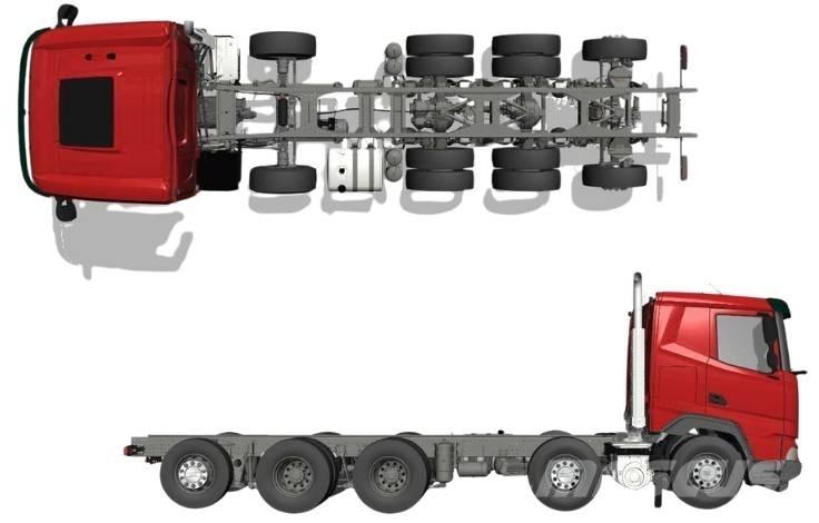 DAF XF 530 FAF 10x4 Шасси с кабиной