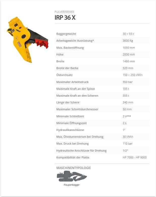 Indeco IRP 36 X Строительные дробилки