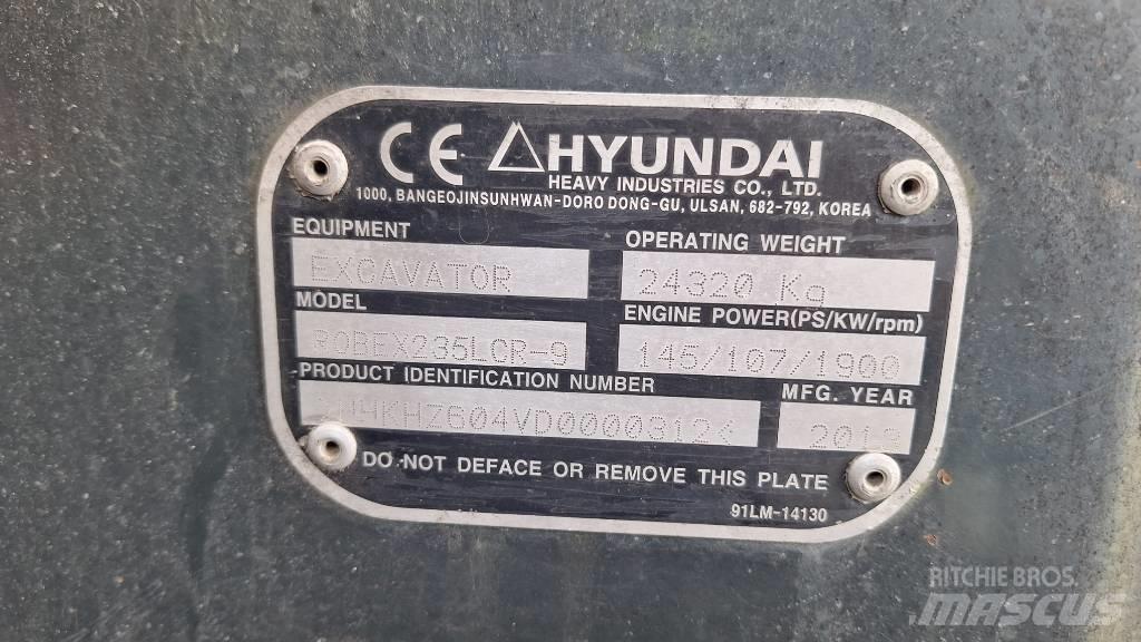 Hyundai 235 LCR-9 Гусеничные экскаваторы
