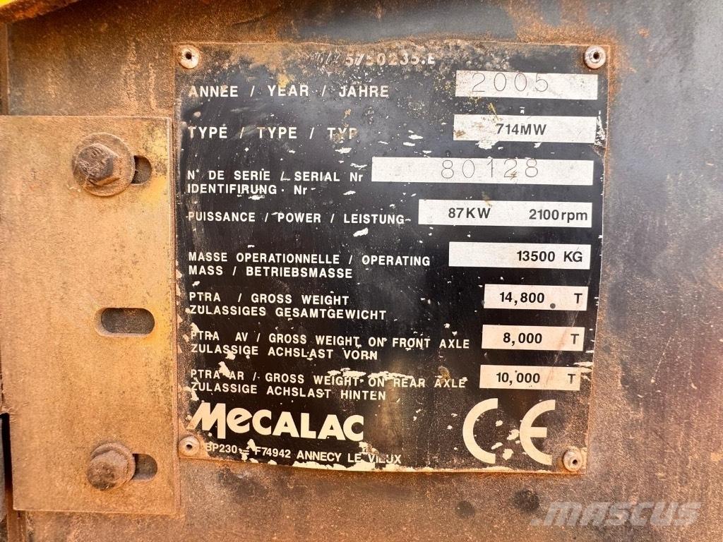 Mecalac 714 MW Колёсные экскаваторы