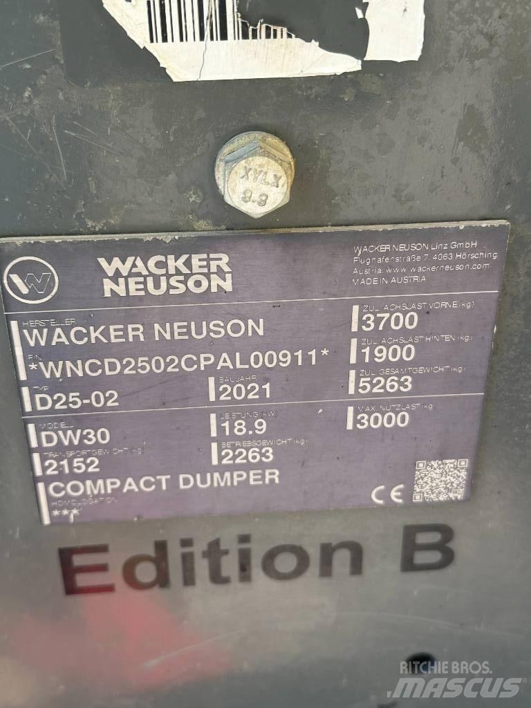 Wacker Neuson DW 30 Мини-самосвалы