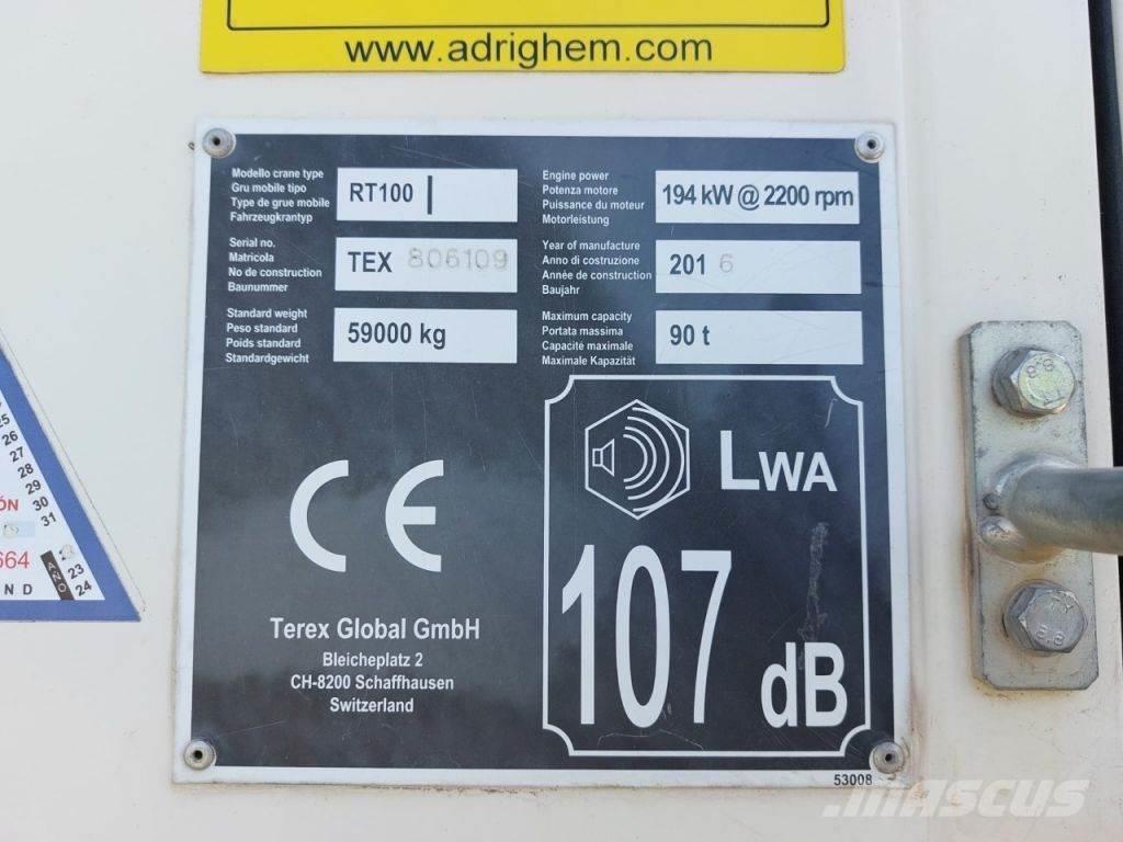 Terex RT100 Автокраны вездеходы