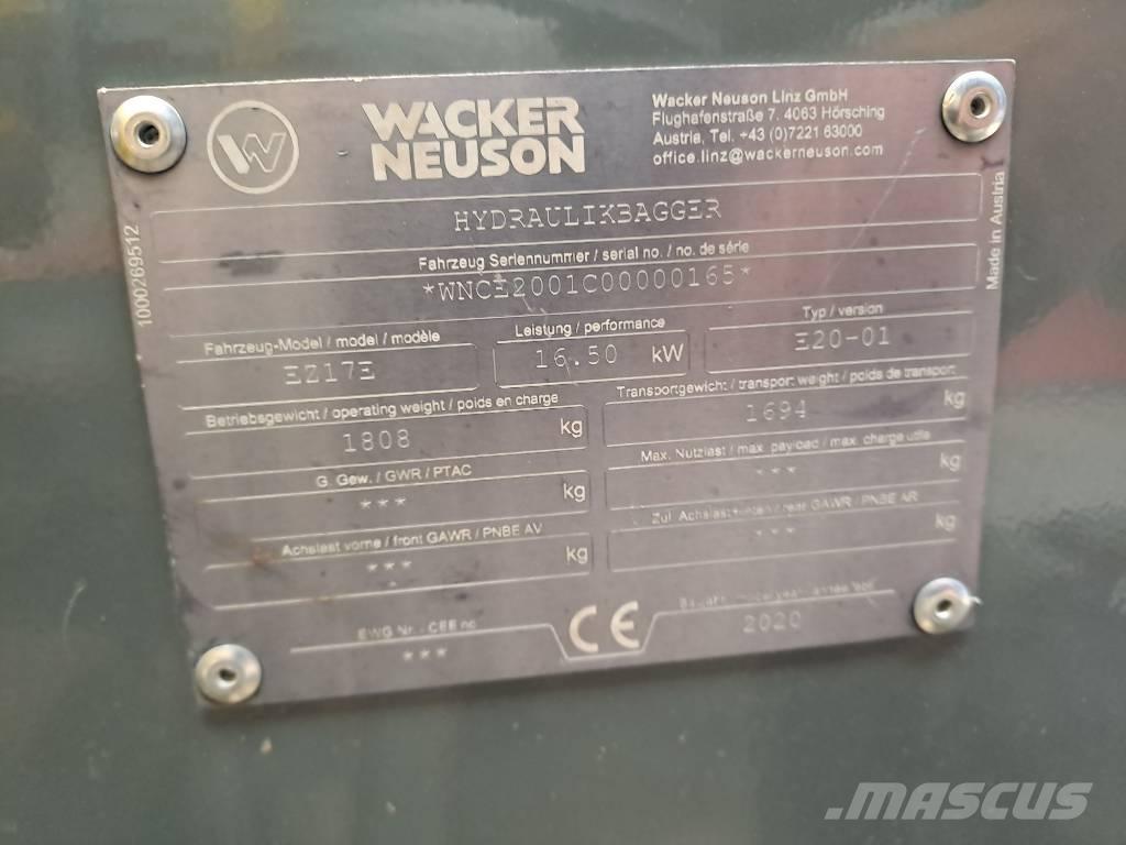 Wacker Neuson EZ17e Гусеничные экскаваторы