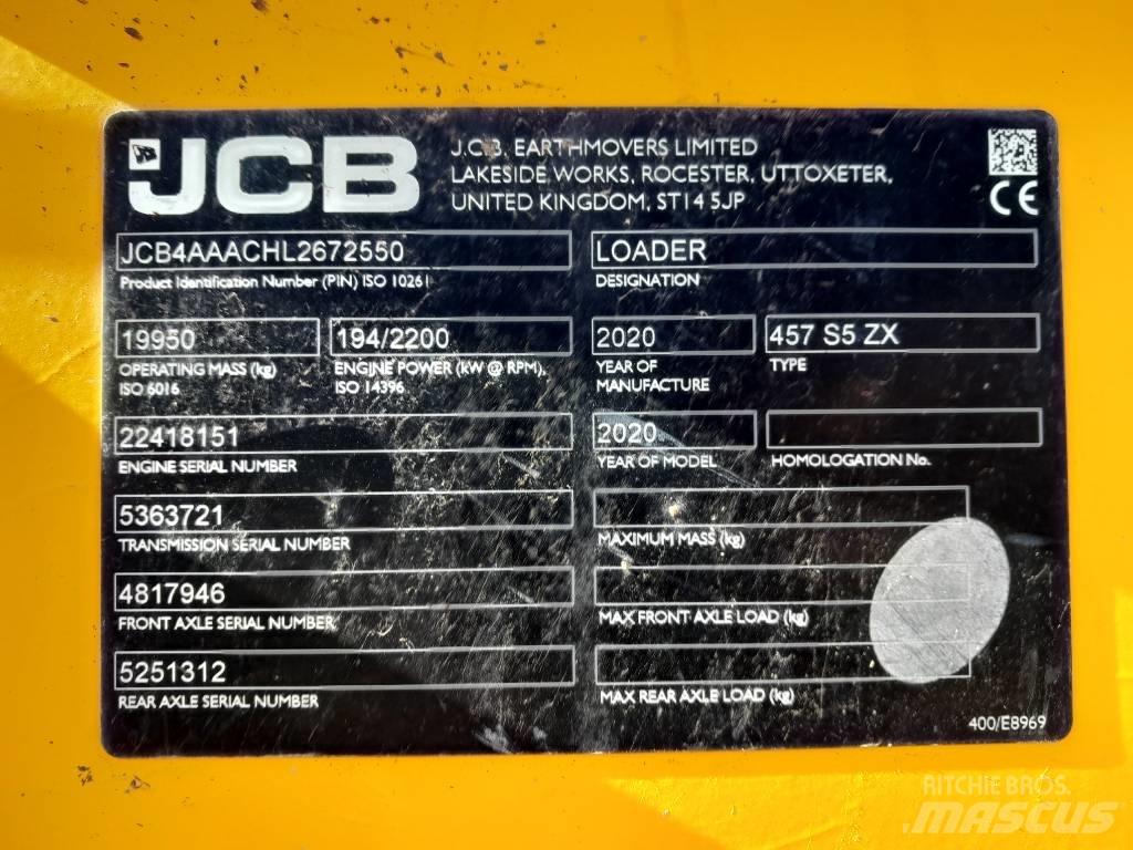 JCB 457 ZX Фронтальные погрузчики