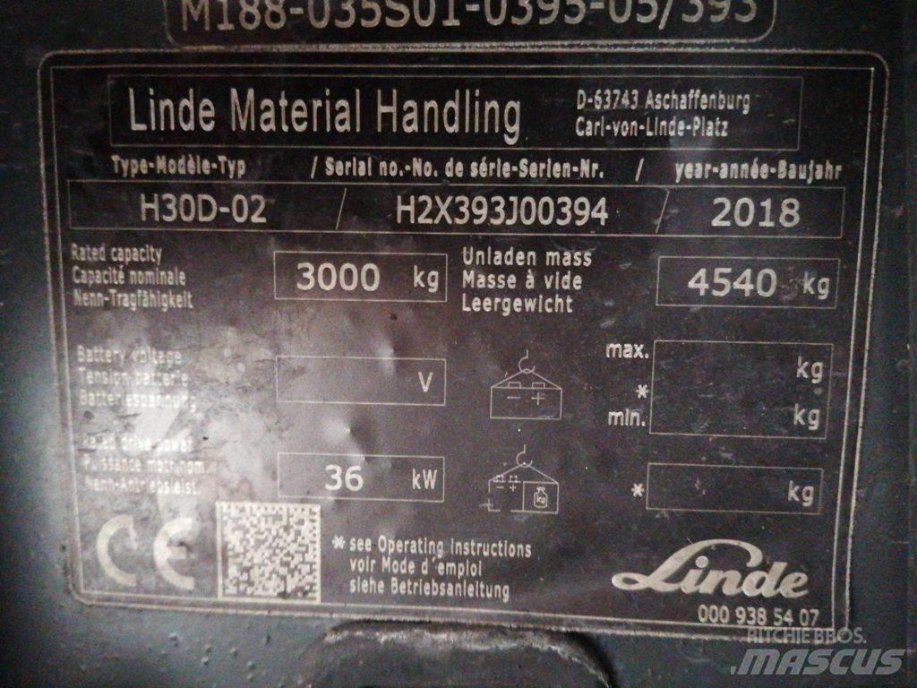 Linde H30D-02 Дизельные погрузчики