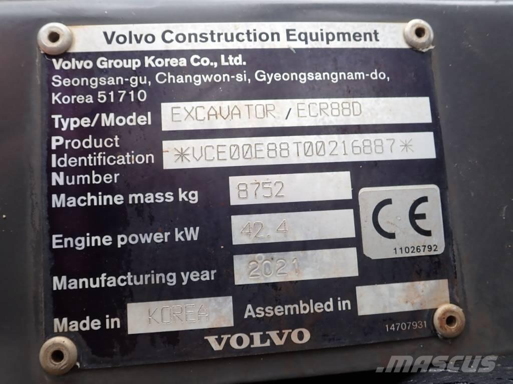 Volvo ECR 88 D Малые экскаваторы 7т-12т