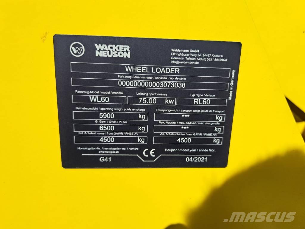 Wacker Neuson WL60 Фронтальные погрузчики