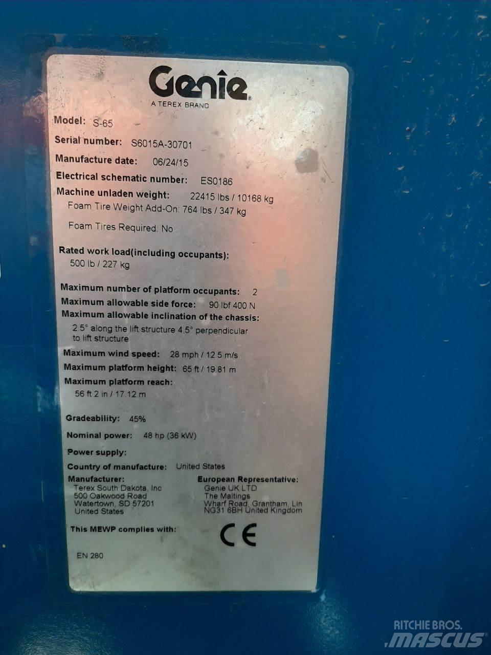 Genie S65 Телескопические подъемники
