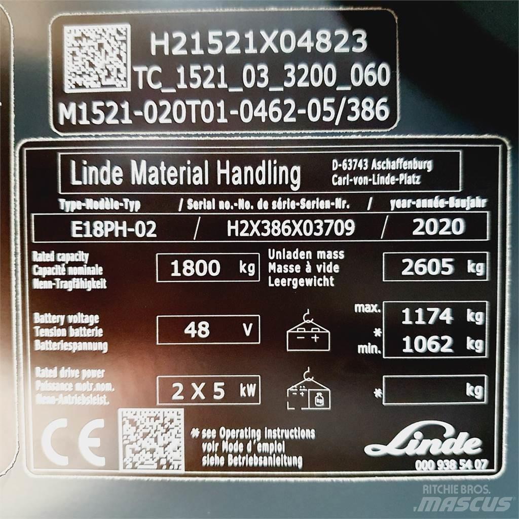 Linde E18PH Электропогрузчики