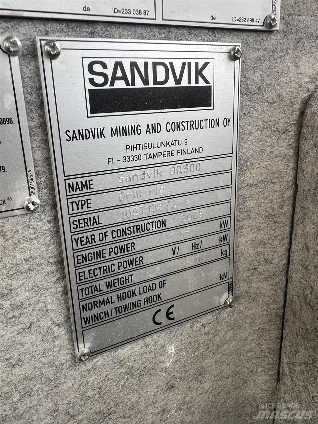 Sandvik DQ 500 Буровые вышки
