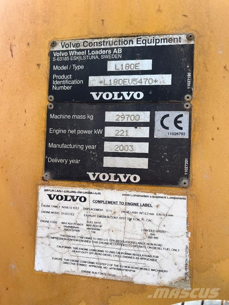 Volvo L180 E Фронтальные погрузчики