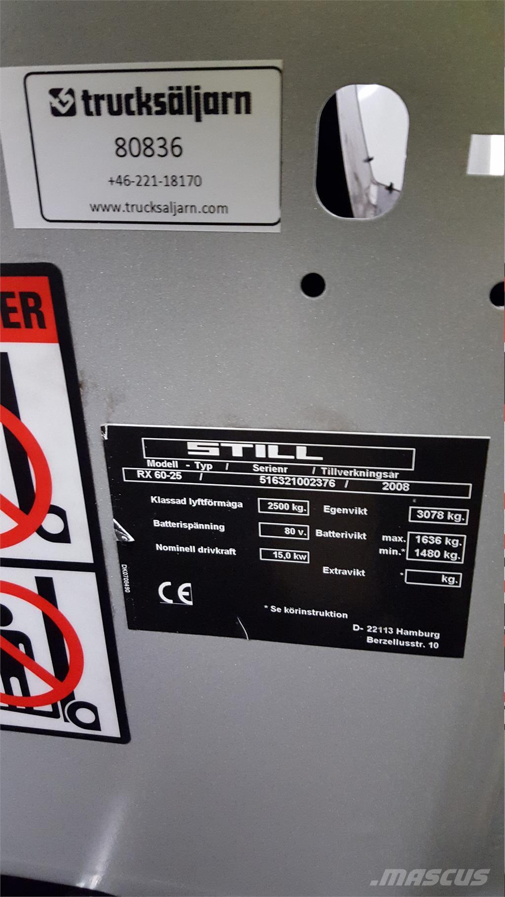 Still RX60-25 Электропогрузчики