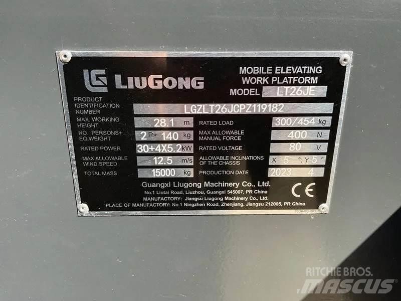 LiuGong LT26JE-li Коленчатые подъемники