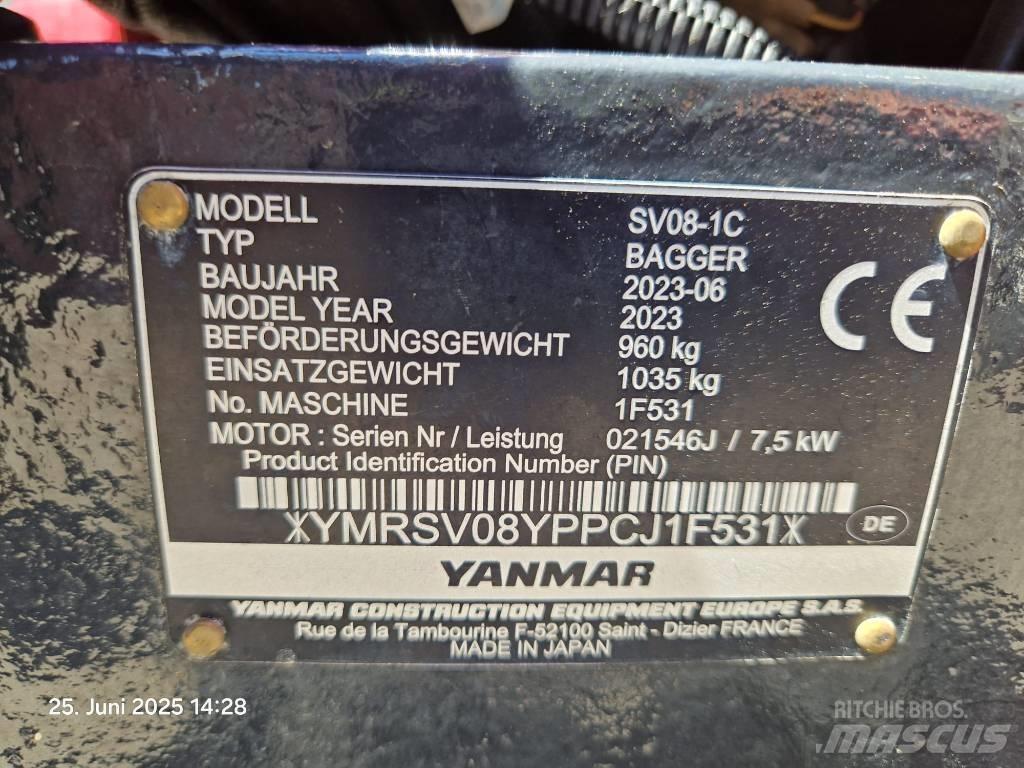 Yanmar SV 08-1 A Мини-экскаваторы