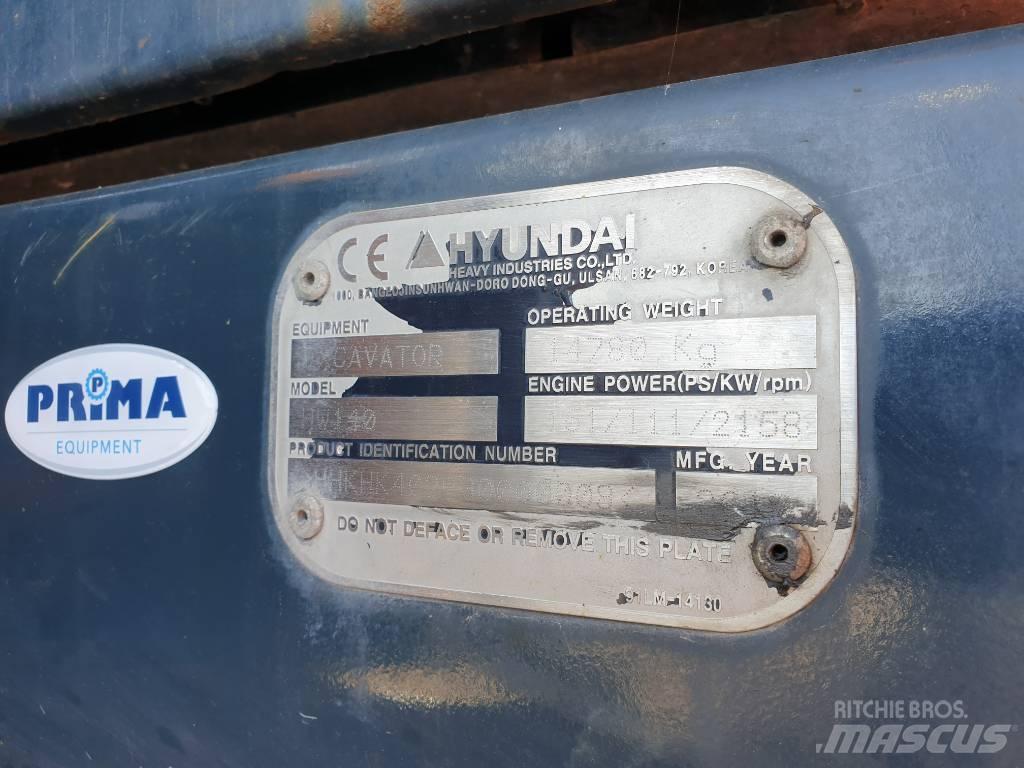 Hyundai HW140 Колёсные экскаваторы