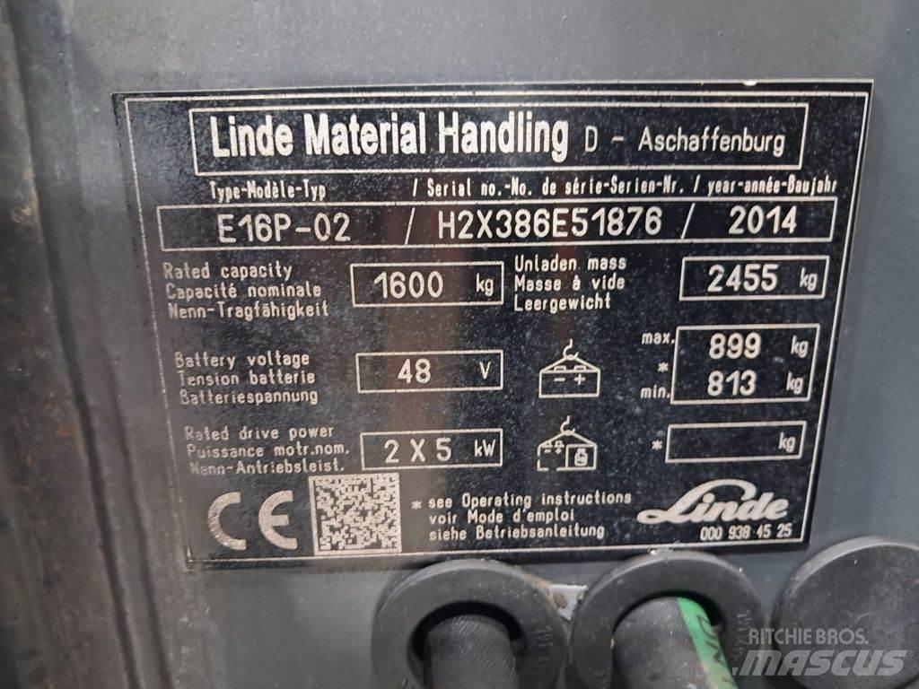 Linde E16P-02 Электропогрузчики