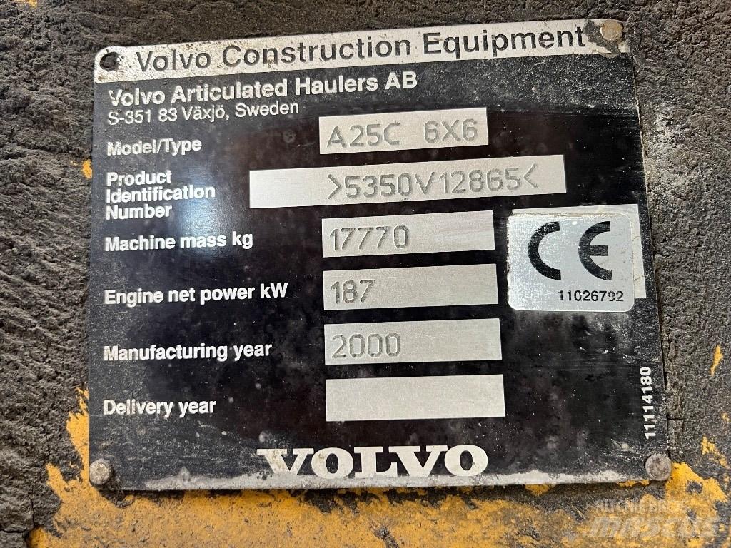 Volvo A25c Шарнирно-сочленённые самосвалы