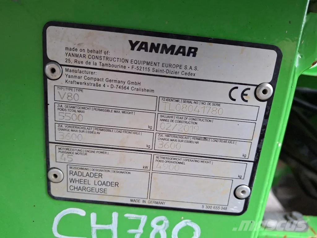 Yanmar V80 Фронтальные погрузчики