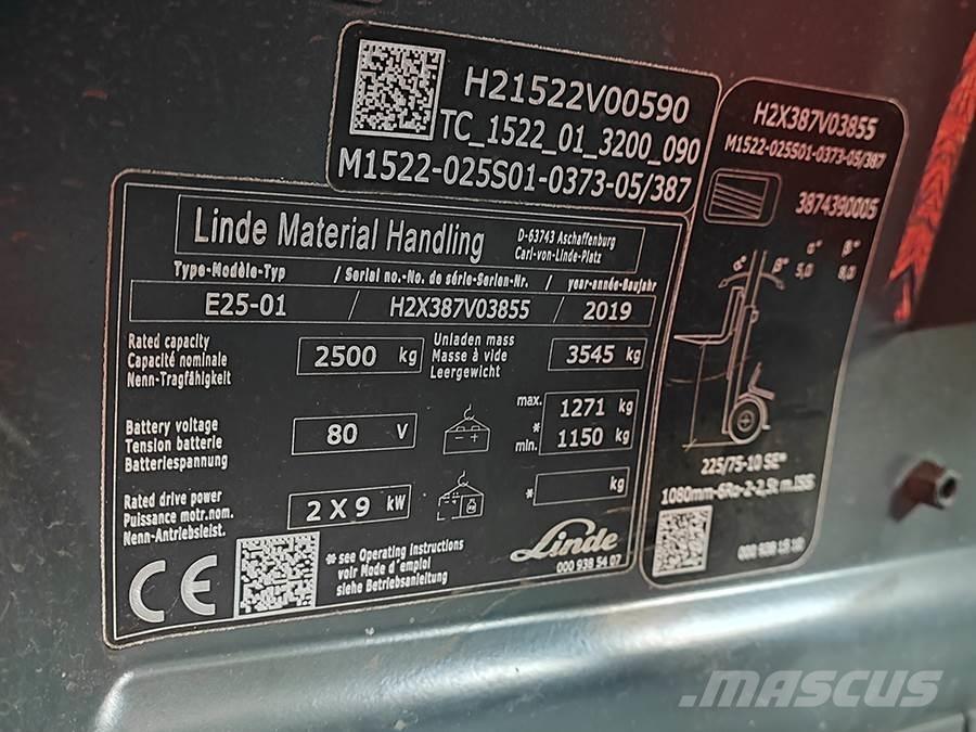 Linde E25-01 Электропогрузчики