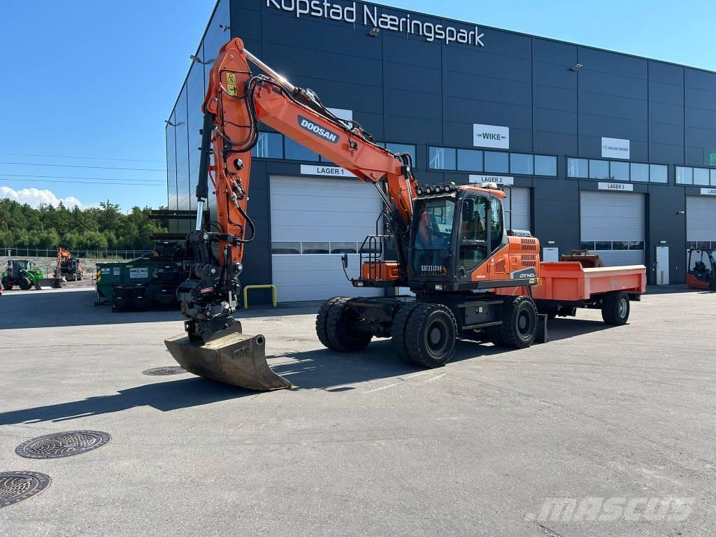 Doosan DX 140 W-5 Колёсные экскаваторы