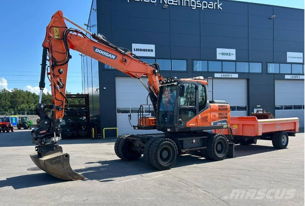 Doosan DX 140 W-5 Колёсные экскаваторы