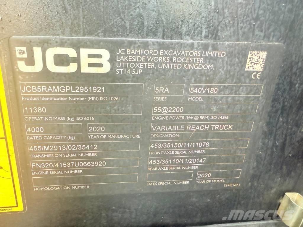 JCB 540-180 Телескопические погрузчики