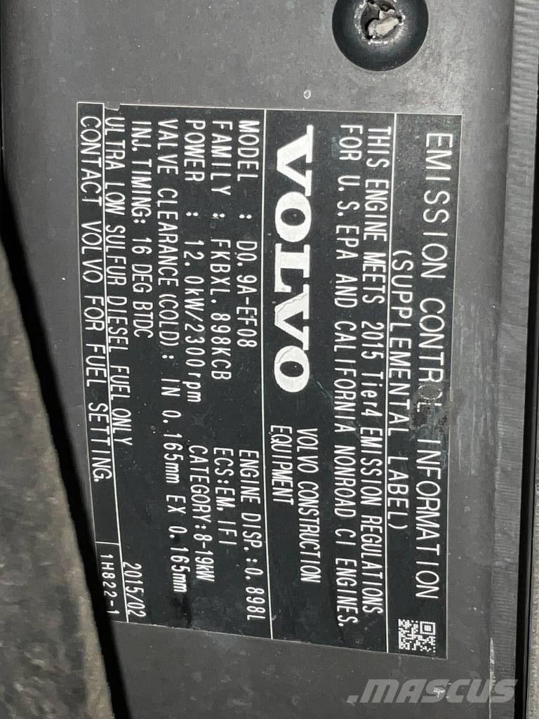 Volvo EC 15 D Мини-экскаваторы