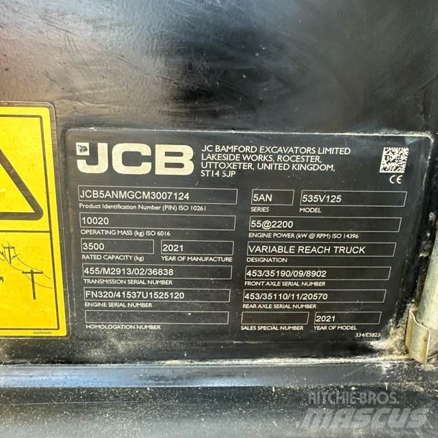 JCB 535V125 Телескопические погрузчики