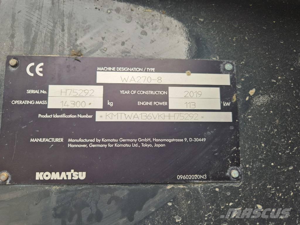 Komatsu WA 270-8 Фронтальные погрузчики