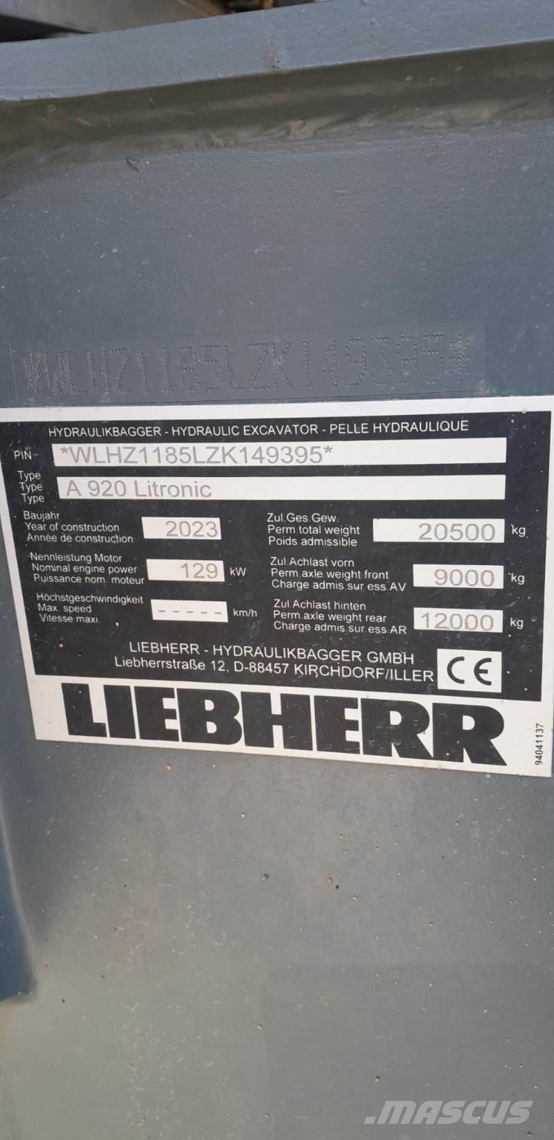Liebherr A920 Колёсные экскаваторы