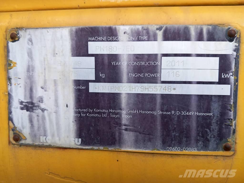 Komatsu PW 180-7EO Колёсные экскаваторы